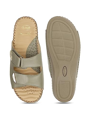 Scholl Women's Trim Mule - Light Green - Image 5