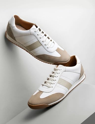 Symbol Mens Smart Casual Leather Sneakers - Image 4