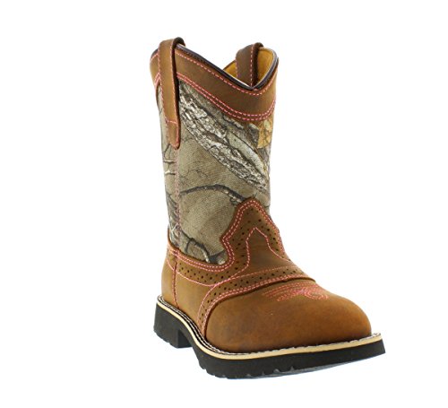 Itasca Girls Youth Pull-on Leather/Nylon Western Boot - Image 3