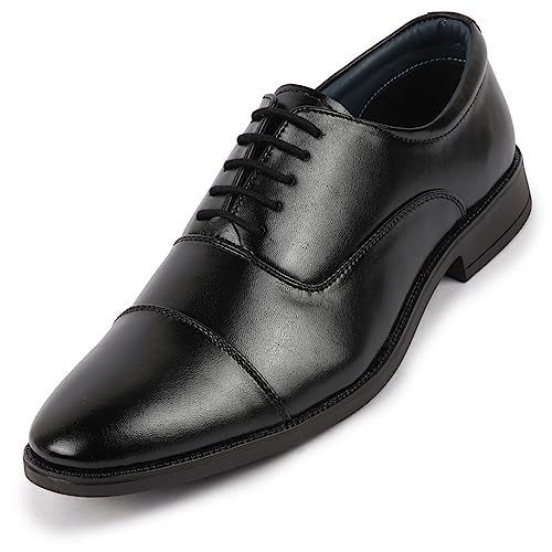 FAUSTO Men's Lace-Up Derby Shoes for Office Meetings - Image 2