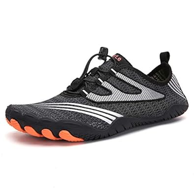 ANDUNE Men's Barefoot Minimalist Shoes Black Blaze