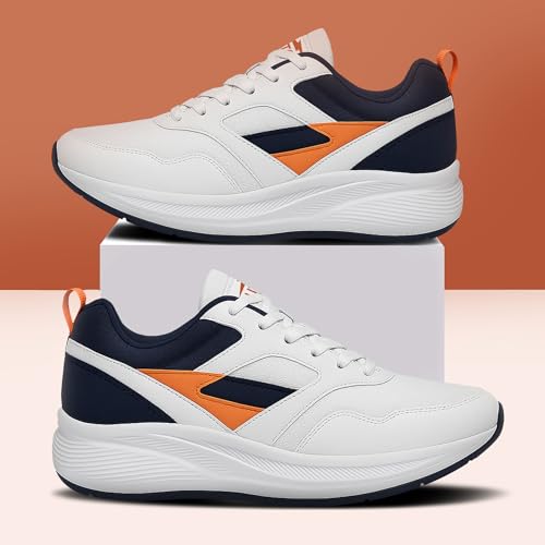 BRUTON Men's EVA Lite Sneaker Shoes - White - Image 3