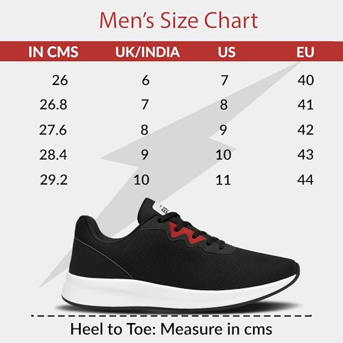 BRUTON EVA Lite Running Shoes for Men - Black - Image 5