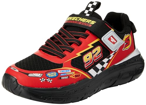 Skechers Skech Tracks Baby Boys Black Red Sneakers - Image 2