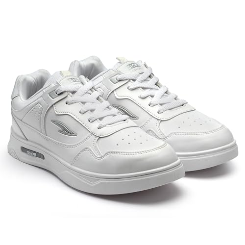 ASIAN Men's BOSTON-01 White Casual Sneaker Shoes - Image 2