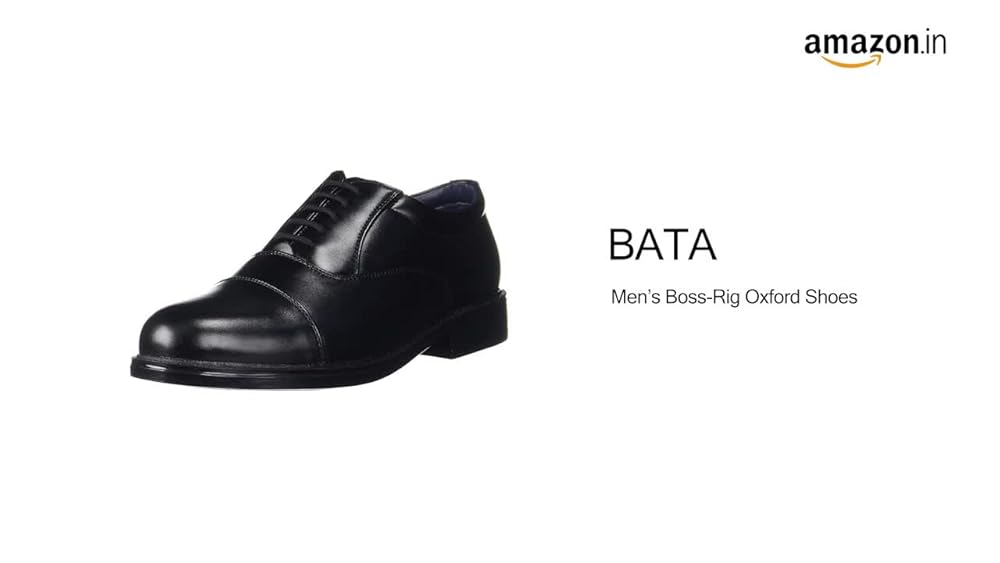 Bata Men's Lace-up Formal Shoes - Black - Image 3