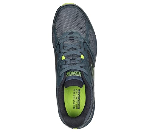 Skechers GO Run Consistent Men's Running Shoes Navy/Lime - Image 3
