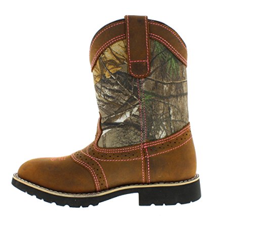 Itasca Girls Youth Pull-on Leather/Nylon Western Boot - Image 5