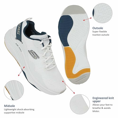 Skechers Men D'Lux Fitness Roam Free Sneakers - Image 5