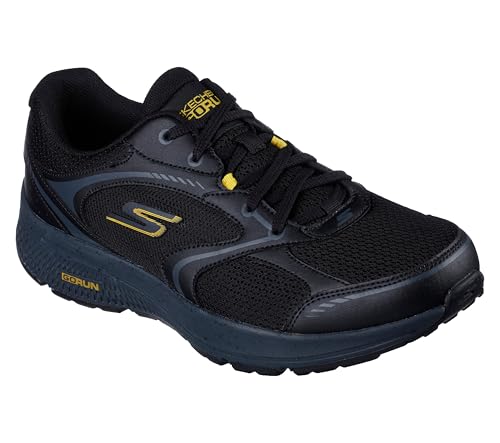 Skechers GO Run CONSISTENT 7 Black Yellow Men's Running Shoes - Image 5