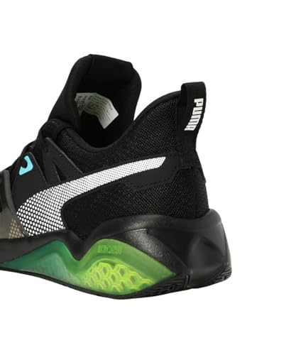 Puma Men Cell Fraction Fade Running Shoe - Black Scuba Blue Yellow - Image 5