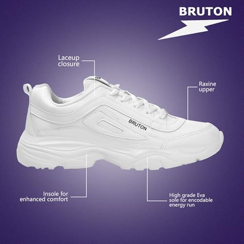 BRUTON EVA Lite Sneakers Casual Shoes for Men - White - Image 3
