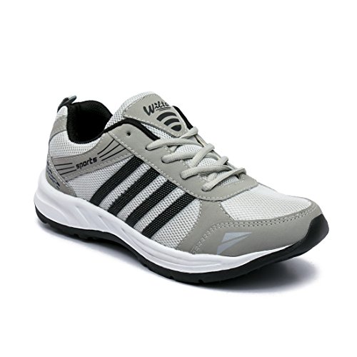 ASIAN Men's Grey Black Mesh Shoes - Image 4