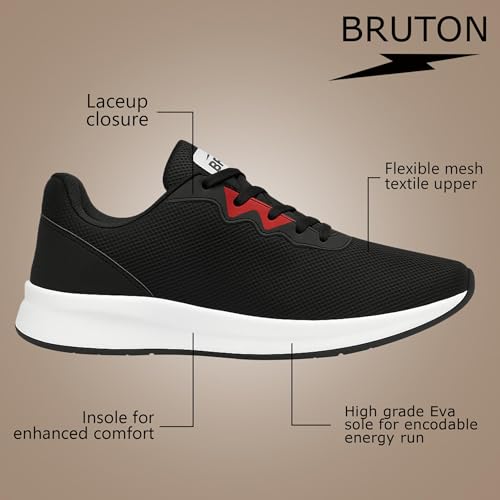 BRUTON EVA Lite Running Shoes for Men - Black - Image 4