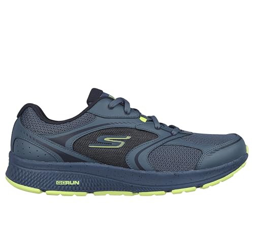 Skechers Men's Running Shoes - Navy/Lime - Image 2