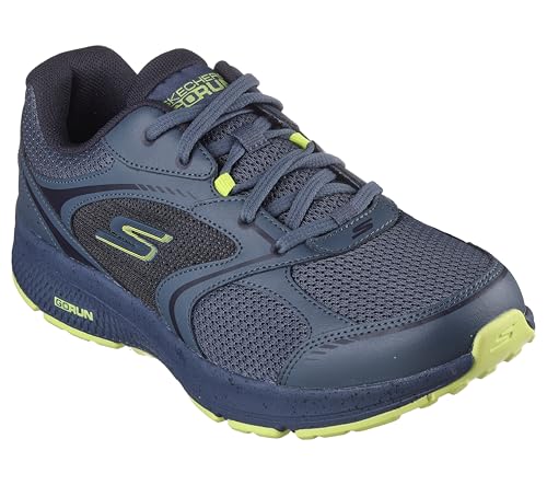 Skechers Men's Running Shoes - Navy/Lime - Image 5