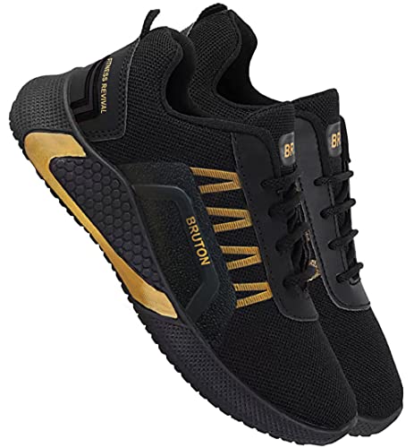 BRUTON Running Shoes for Men & Boys - Black - Image 5