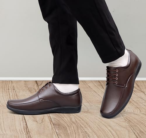 BRUTE Leather Lace Up Formal Shoes for Men - Image 3