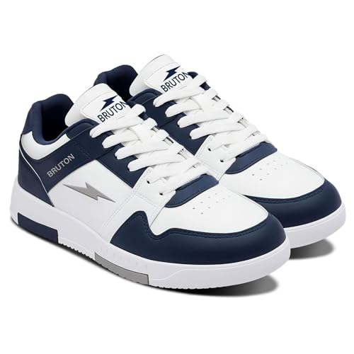 BRUTON Lightweight Sneakers Casual Shoes for Men - White - Image 2