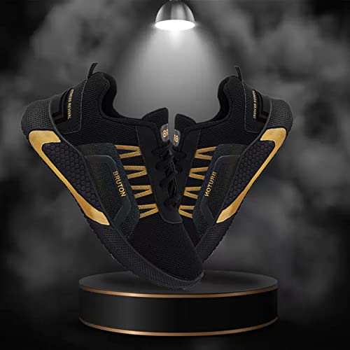 BRUTON Running Shoes for Men & Boys - Black - Image 3