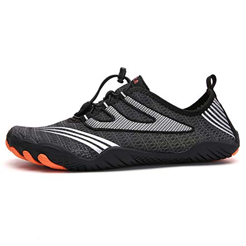 ANDUNE Men's Barefoot Minimalist Shoes Black Blaze - Image 5
