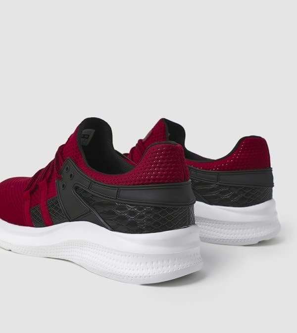 athletiq Men's Color Blocked Low Top Sneakers Red - Image 5