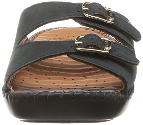 Scholl Women's Drschollla Blue Leather Fashion Sandals - Image 3