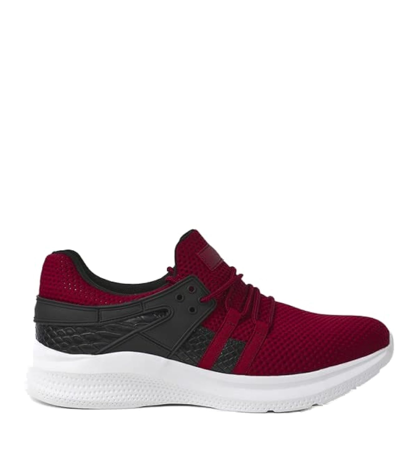 athletiq Men's Color Blocked Low Top Sneakers Red