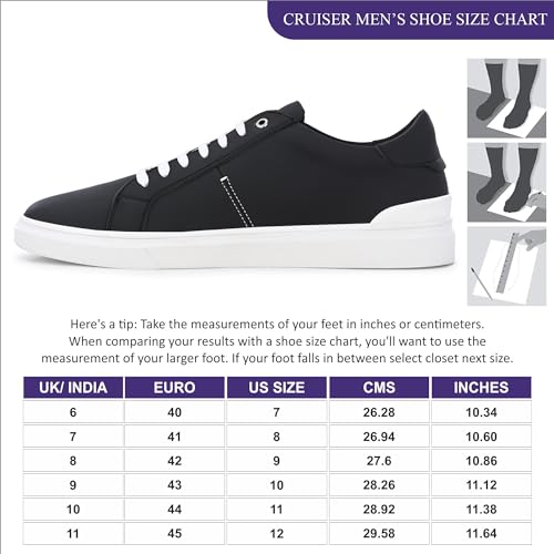 Cruiser Mens Canvas Sneakers with Cushioned Insole - Image 5