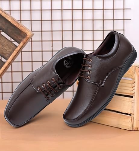 BRUTE Leather Lace Up Shoes for Men - Image 4