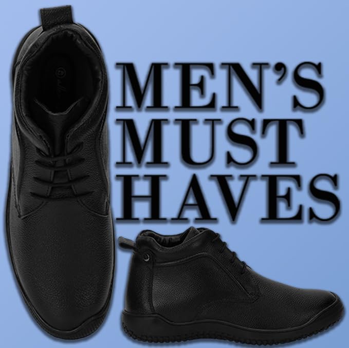 Allen Cooper Leather Lace-up Shoes - Black Brown - Image 5