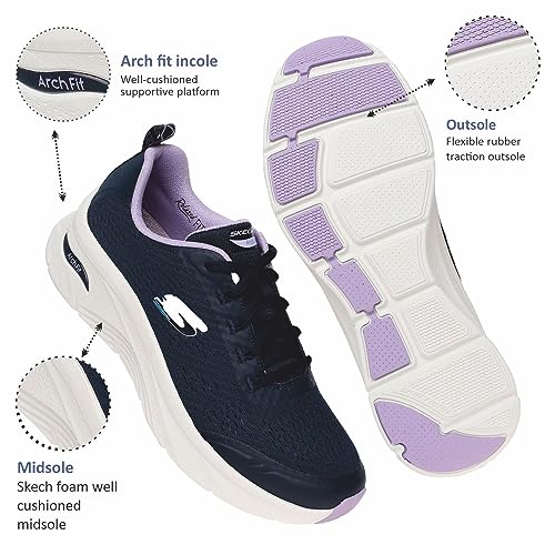 Skechers Women Arch Fit D'Lux Cozy Path Shoe - Image 4