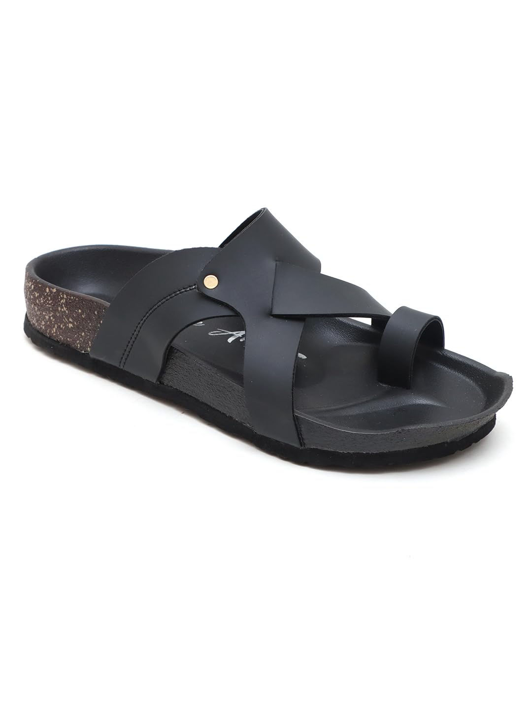 ARWAH Men's Cushion Sliders Slippers Waterproof