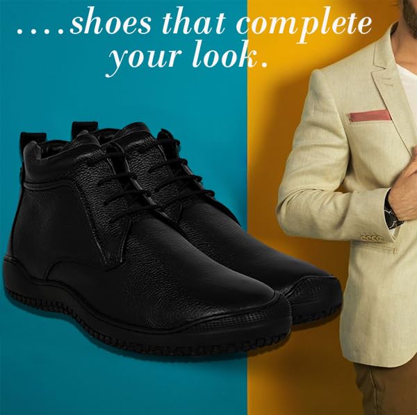 Allen Cooper Genuine Leather Lace-up Shoes - Image 4