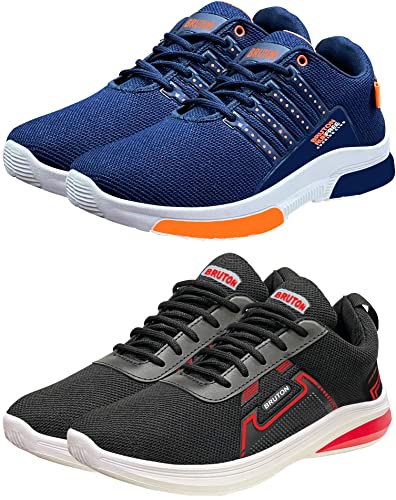 BRUTON Combo Pack of 2 Sport Gym Running Shoes for Men - Image 2