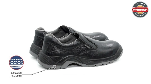 Liberty Warrior Safety Shoes for Men - Steel Toe Black & Brown - Image 3