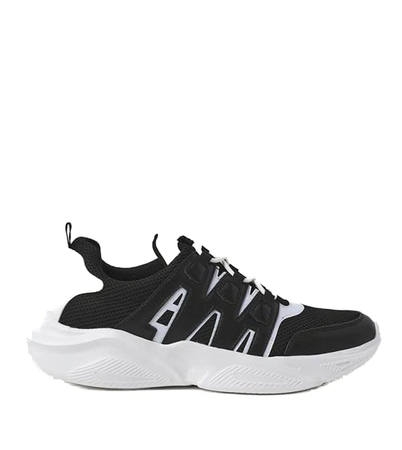 Athletiq Men Black Color Blocked Low Top Sneakers