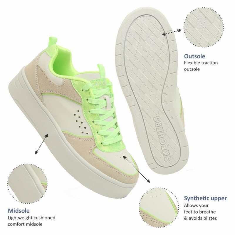 Skechers Girl Court High Glitter Mix Canvas Sneakers - Image 4