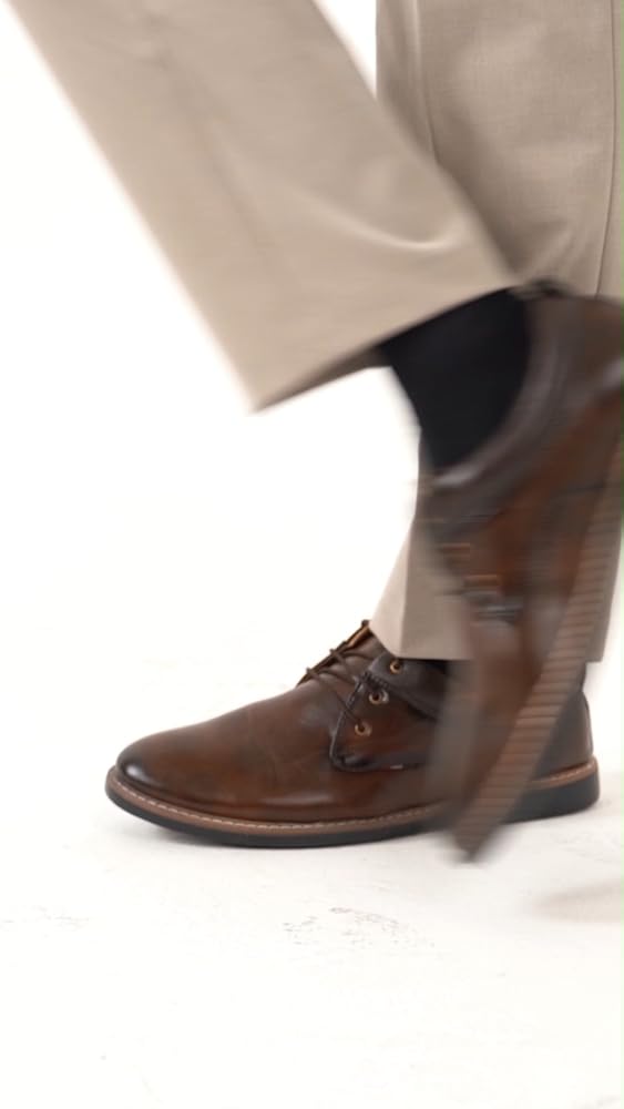FAUSTO Men's Formal Lace Up Oxford Shoes - Image 3