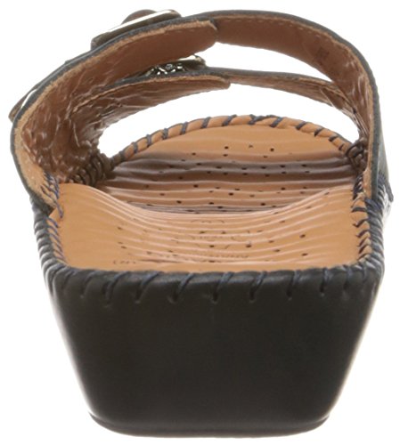 Scholl Women's Drschollla Blue Leather Fashion Sandals - Image 4