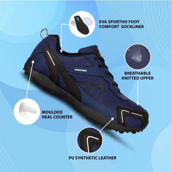 Nivia Men Marathon Running Shoe Rubber Outsole Breathable Mesh - Image 4