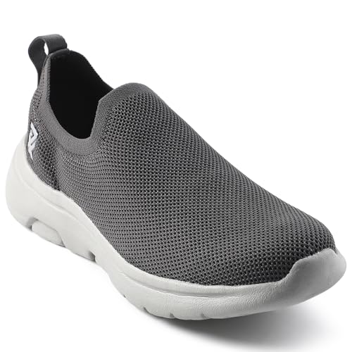 Liberty Men Sports Walking Shoes - Black & Grey - Image 2