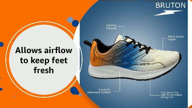 BRUTON TRUMP-730 EVA Lite Sport Running Shoes for Men - Image 3