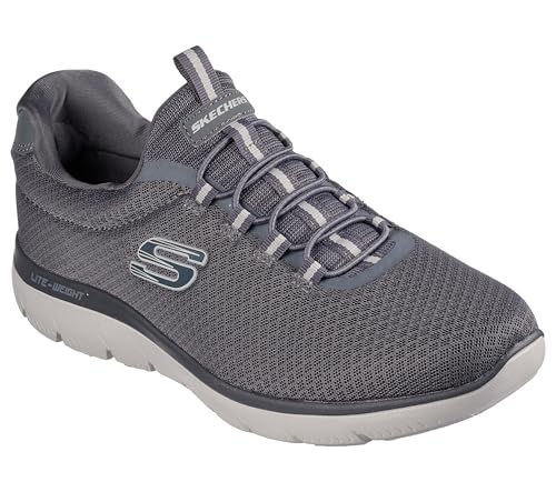 Skechers Men's SUMMITS Charcoal Memory Foam Slip-On - Image 2