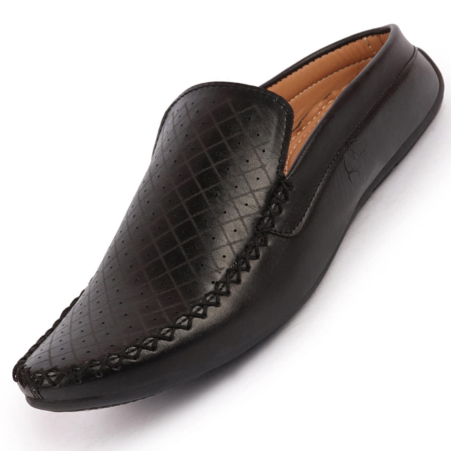 FAUSTO Mens Perforated Driving Moccasins