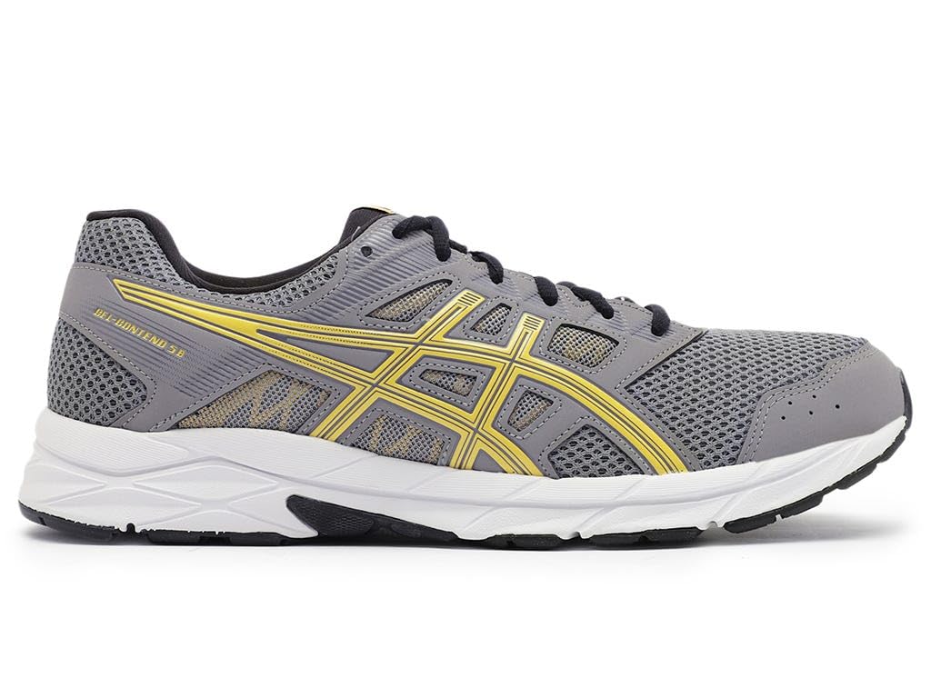 ASICS Men's Gel-Contend 5 Clay Grey/Light Mustard Running Shoe