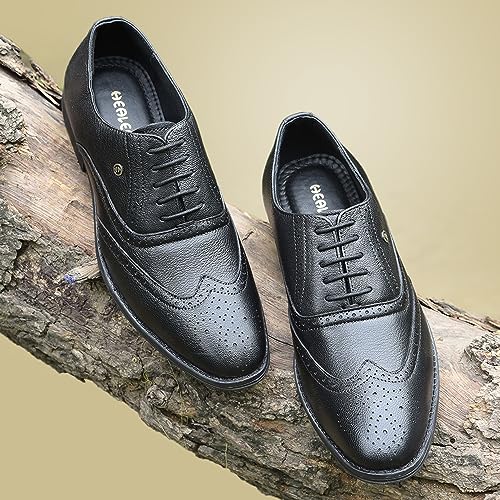 Liberty HOL-125E Leather Oxford Brogue Formal Shoes - Image 4