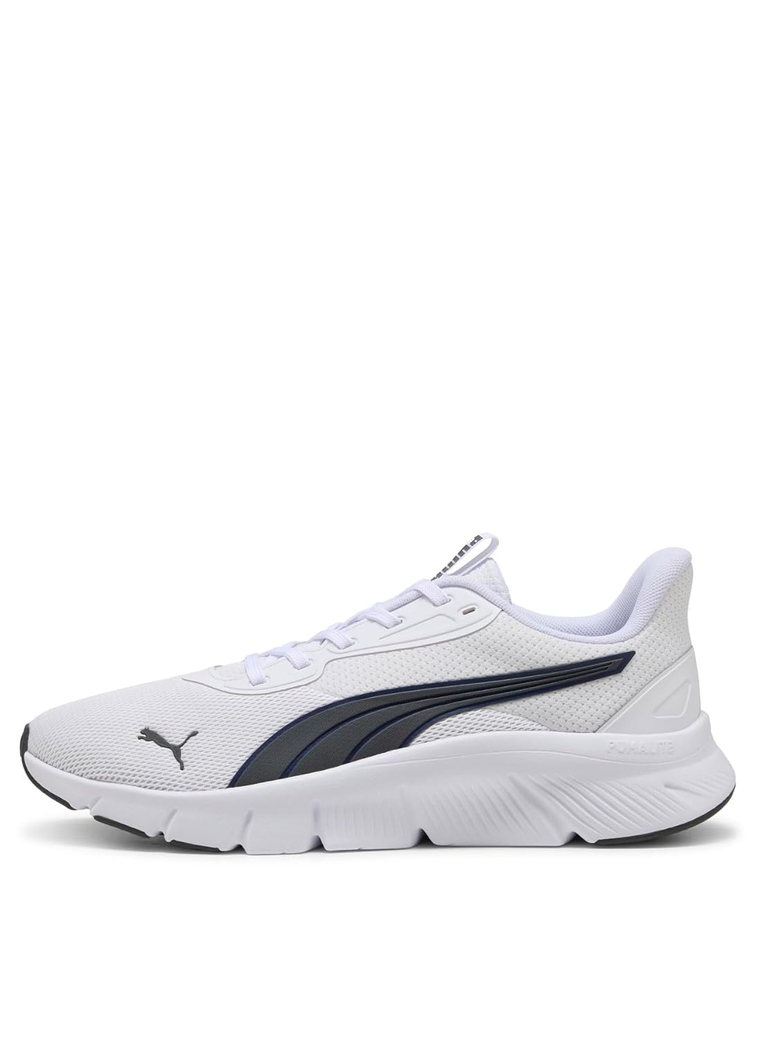 Puma FlexFocus Lite Modern Running Shoe White-Dusky Gray-Navy 8UK