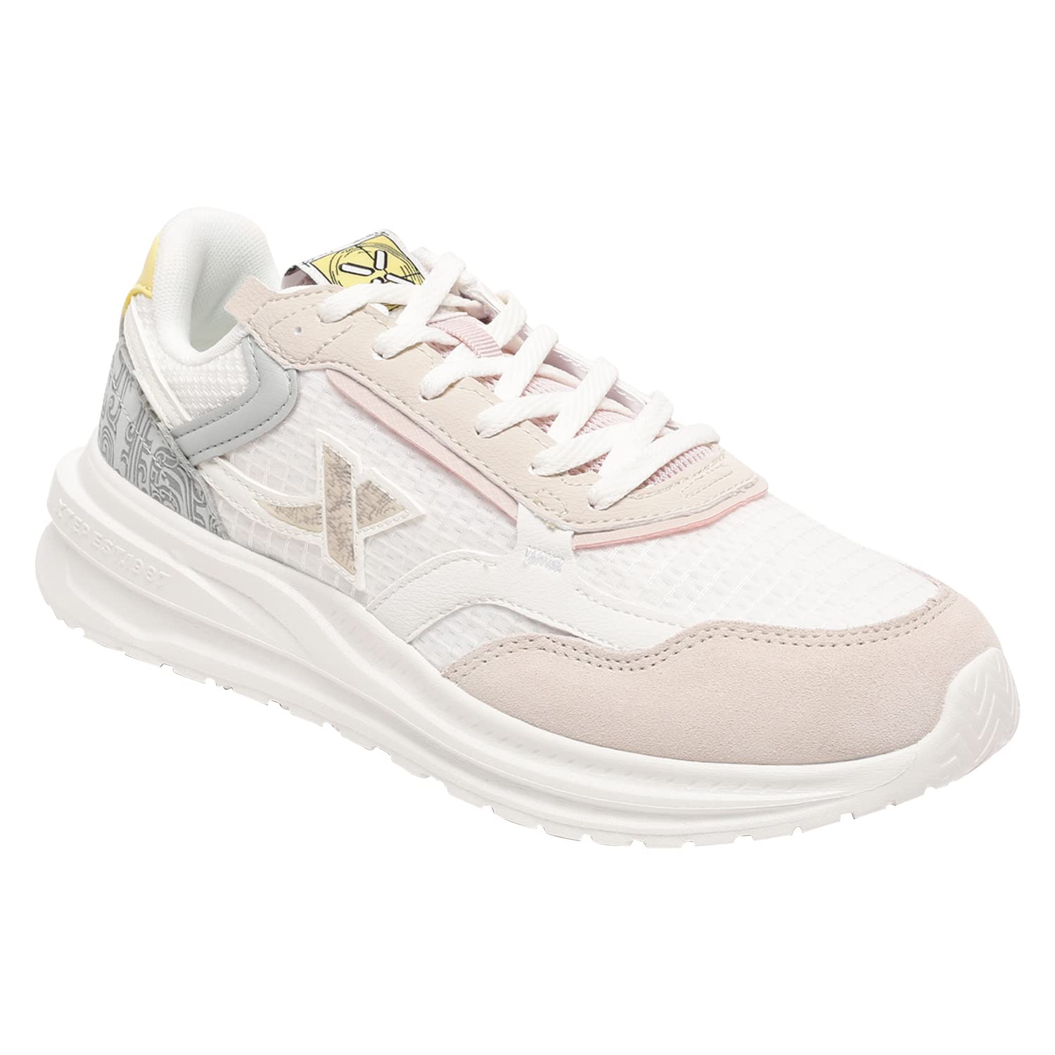 XTEP Lace-Up Casual Shoes Colorblock Design