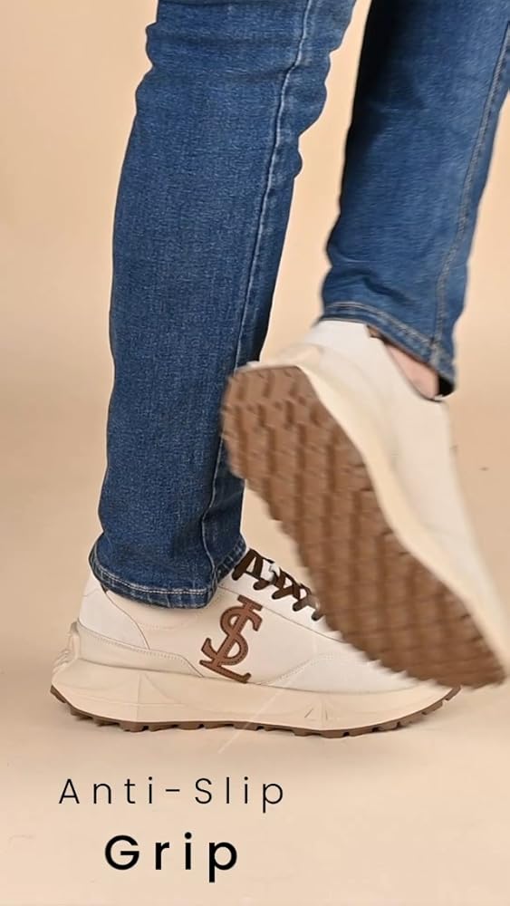 LOUIS STITCH Beige Sneaker for Men - Image 3